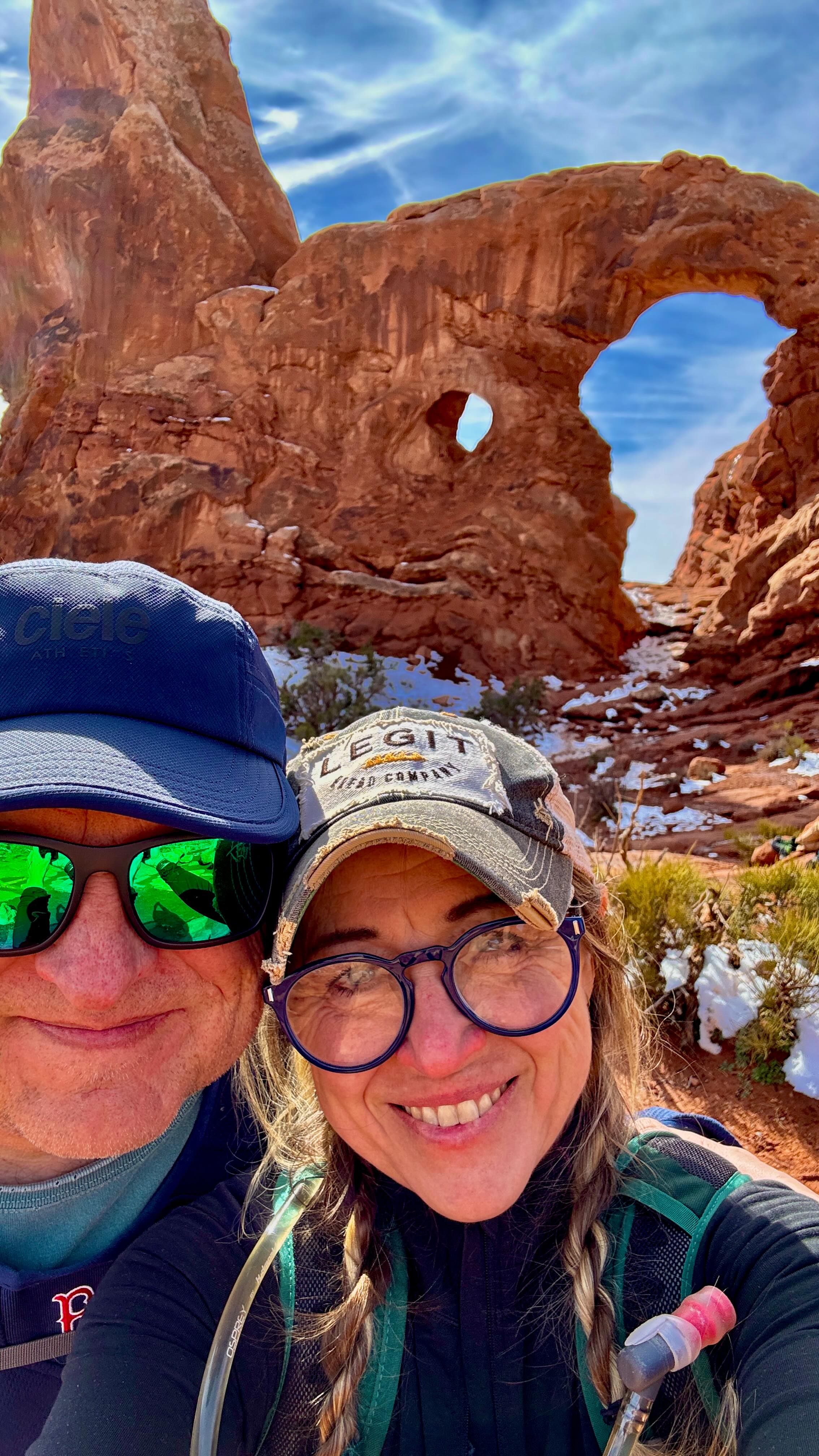 Just me doing my BEST to “live every moment” despite the chaos.
.
Not gonna lie, the first 4-5 weeks of this year WRECKED me...for a myriad of reasons. Some were very personal; others you most likely also witnessed & are possibly still reeling from.
.
Drew (my best half) made a point to get me OUT IN NATURE, which I reluctantly agreed to despite me being the one that usually “gets us outdoors!”
.
🏜️Off to MOAB we went & what a difference it made! The red rocks, the opportunity to hike in fresh snow, scramble up & down boulders, fill my lungs with fresh air & work my body!
.
The inspiring vistas & views were nothing short of SPECTACULAR & I even tackled a small part of my fear of heights! It took some breath work & a very patient husband as well as other hikers behind us being so patient & encouraging! How great is that, kind words from strangers... my faith in HUMANITY was lifted!
.
We’re “Trekkies,” & a recent quote from the newest series in the Star Trek universe “Starfleet Academy” had me in TEARS as the episode wrapped up. Between this quick trip to Moab & this quote, my spirits have improved so I thought I’d share it with you.
.
I still have work to do & I know I’ll find my STRIDE again. For now the outdoors seem to be begging for my attention more than my kitchen, which explains the lack of new content. Self care is NOT selfish & I’m trying to learn that.
.
Here’s to taking CARE of ourselves & still being aware of current events. Both are possible. I am fortunate to have a partner who “sees” me & helps me out. Check on your people, you never know who might need a little check-in, HUG, or how’s it going?
.
M’kay...if you’ve made it this far, THANKS for reading & for being here! It’s genuinely appreciated!
.
@oilcandrew 🫶🏻❣️